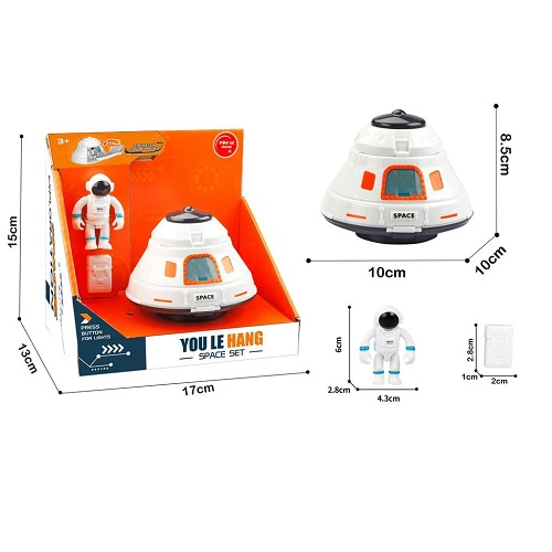 Space Return Capsule with Astronaut