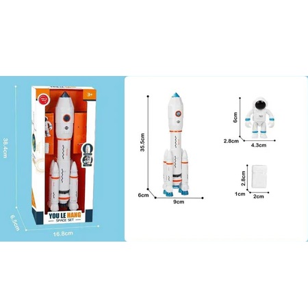 Space Rocket with Astronaut