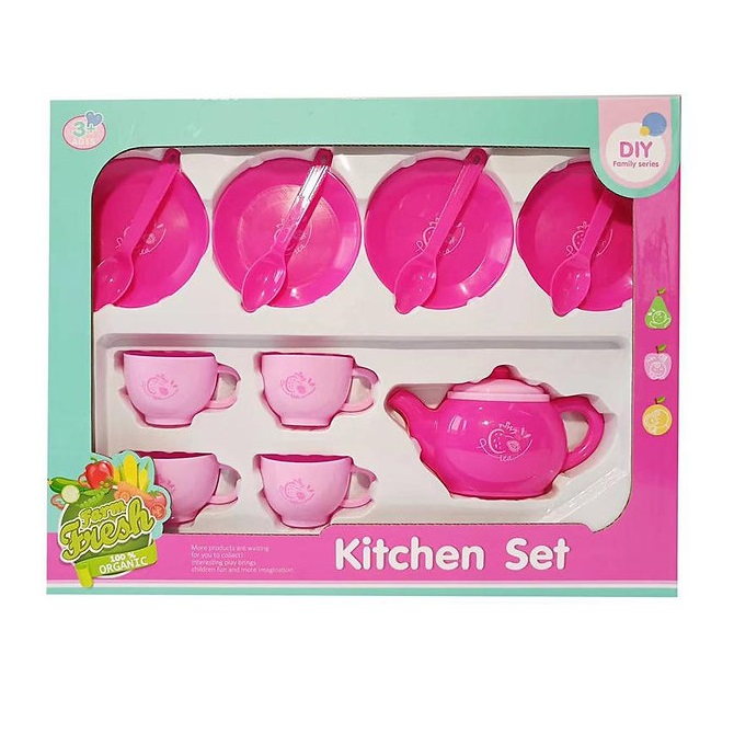 Pretend Play Tea Set Pink