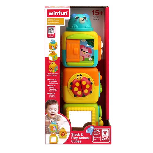 Winfun Stack & Play Animal Cubes