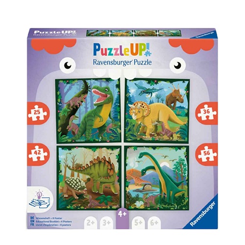 25 / 36 / 42 / 56 Pce Ravensburger Puzzle Up Dinosaurs