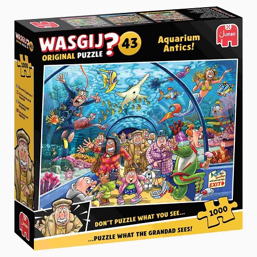 1000 Pce Jumbo Wasgij Original 43 Aquarium Antics